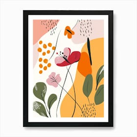 Abstract Floral Painting 43 Art Print