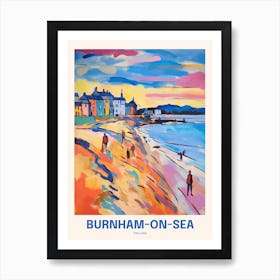 Burnham On Sea England Uk Travel Poster Art Print