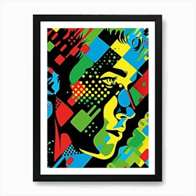 Man'S Face 2 Art Print