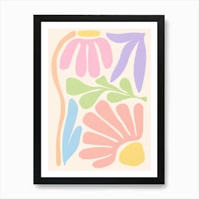 Abstract Flower Painting 3 Art Print