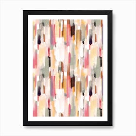 Color Brushstrokes Autumn Shades Art Print