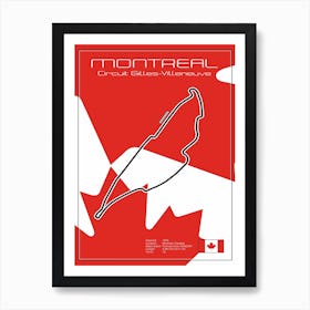 Racetrack Montreal Art Print