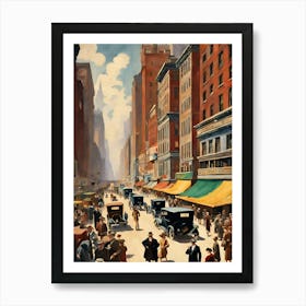 New York City Street Scene 16 Art Print