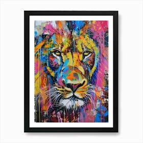 Lion Painting 6 Art Print