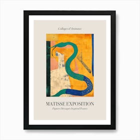 Snake 2 Matisse Inspired Exposition Animals Poster Art Print