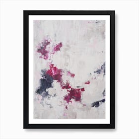 Neutral And Pink Abstract 1 Art Print