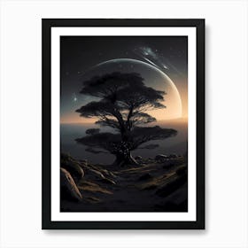 Tree In The Sky 6 Art Print