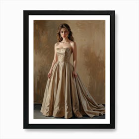 Golden Gown Art Print