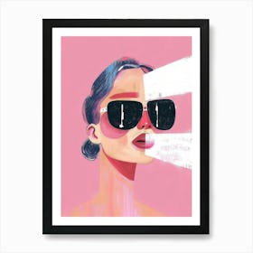 Woman In Sunglasses 9 Art Print