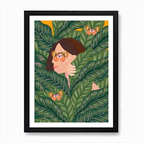 Lady in the Wild Art Print