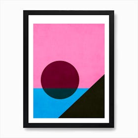 Retro Pink Art Print