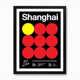 Mid Century Dark Shanghai F1 Art Print