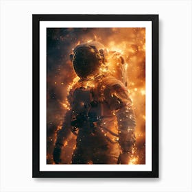 Fantasy Whimsical Astronaut 9 Art Print