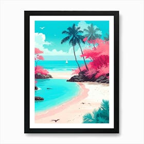 Tropical Beach Art Print