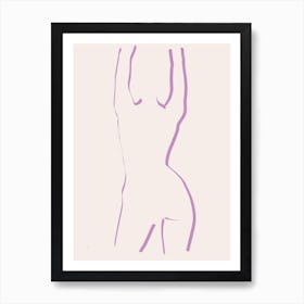 Purple Nude Series 016 Art Print