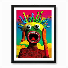 Monster'S Face Art Print