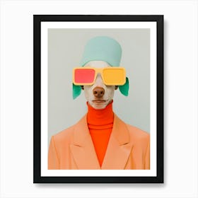 Ap Surreal Human Dog Portrait 2 August 2024 Art Print