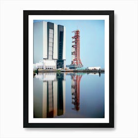 View Of Apollo 15 Space Vehicle Leaving Vab To Pad A, Launch Complex 39 Art Print