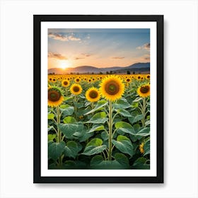 Sunflowers and Sunshine Art Print