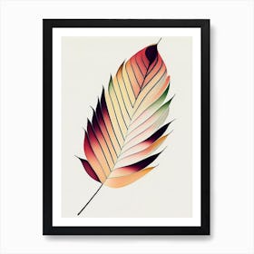 Leaf Pattern Abstract Art Print