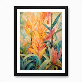 Tropical Plant Painting Zz Plant 7 Art Print