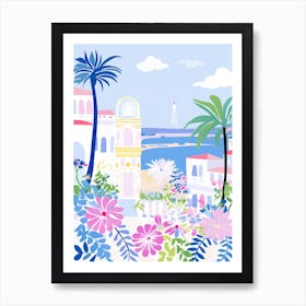 San Remo, Italy Colourful View 1 Art Print