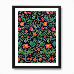 Floral Pattern 18 Art Print