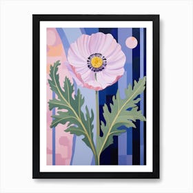 Scabiosa 1 Hilma Af Klint Inspired Pastel Flower Painting Art Print