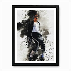 Smudge Of Portrait Michael Jackson Art Print