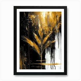 Gold Leaf 27 Art Print