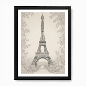 Paris Eiffel Tower 6 Art Print