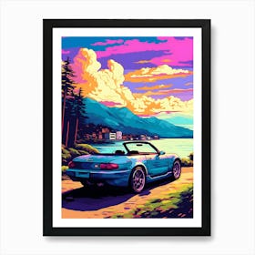 Honda S2000 Ghibli Style Art Print