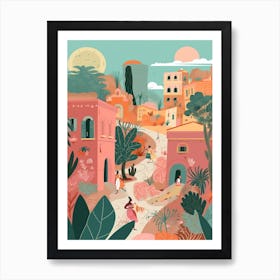 Pompeii 2, Italy Illustration Art Print