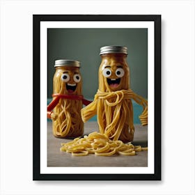 Jars Of Spaghetti Art Print