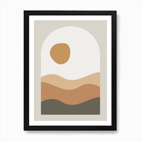 Sunrise In The Desert Art Print