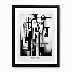 Mystery Abstract Black And White 2 Poster Art Print