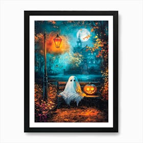 Ghost in Park Art Print