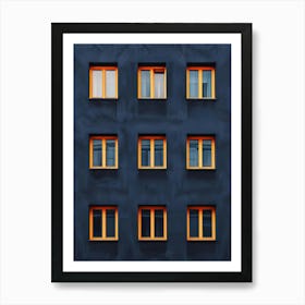 Windows On A Building 1 Art Print