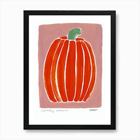 Pumpkin Halloween Art Print