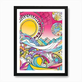 Doodle Painting-Reimagined Art Print