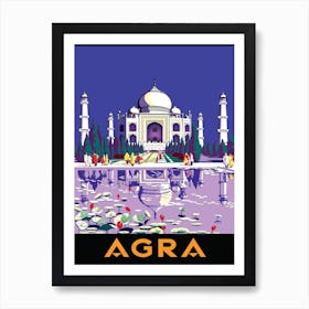 Agra, Taj Mahal, India Art Print