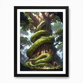 Snake Tree Art Print