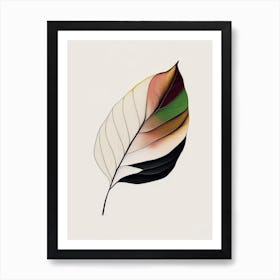 Magnolia Leaf Abstract Art Print