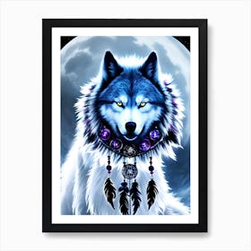 Wolf Painting 18 Art Print