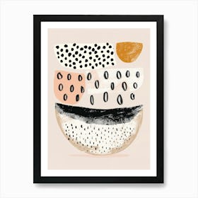 Abstract Polka Dots 1 Art Print