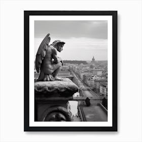 Gargoyle In Vatican City  B&W Poster