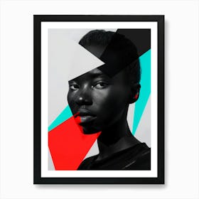 Portrait Of A Black Woman 1 Art Print