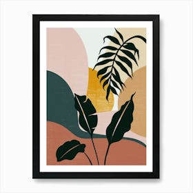 Tropical Landscape Painting Art Print