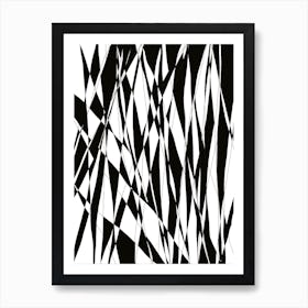 Abstract Black And White Painting Art Print