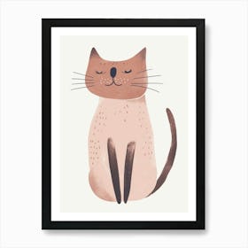 Ragapur Cat Clipart Illustration 8 Art Print